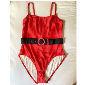 Solid & Striped The Nina Belt One Piece Swimsuit